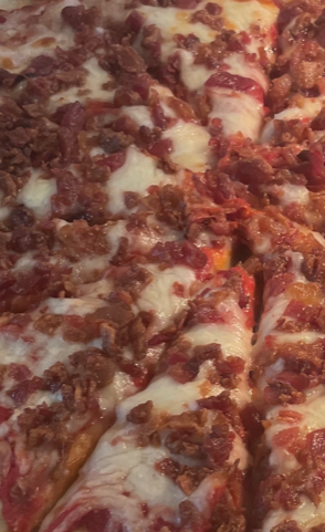 Smithfield 3396 Fully Cooked Smoked Bacon Topping 2/5#