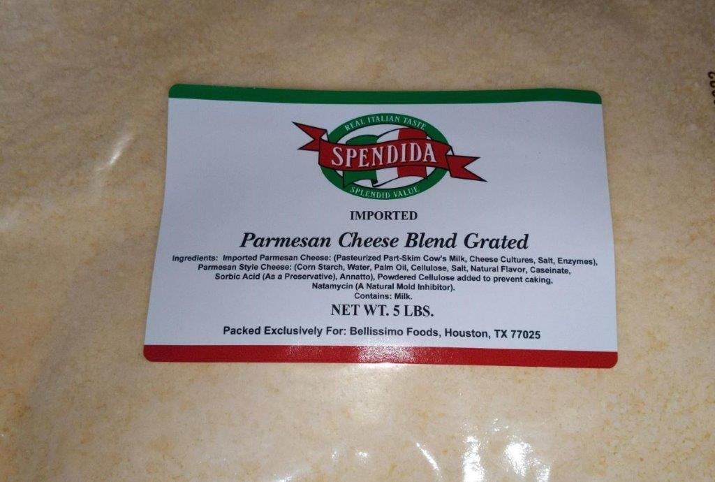 +Splendida/Spec 40035 Grated Parmesan 4/5#