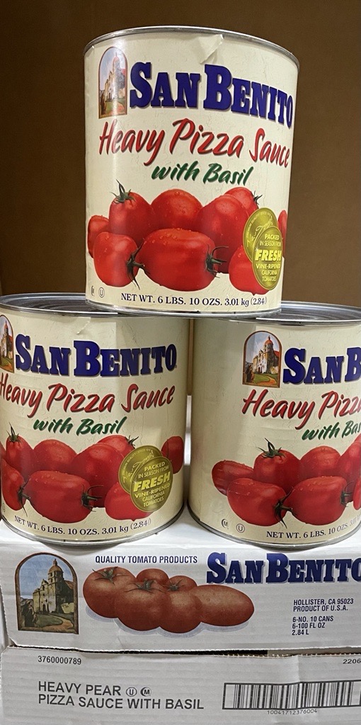 San Benito 18172 Heavy Pear Pizza Sauce 6/#10