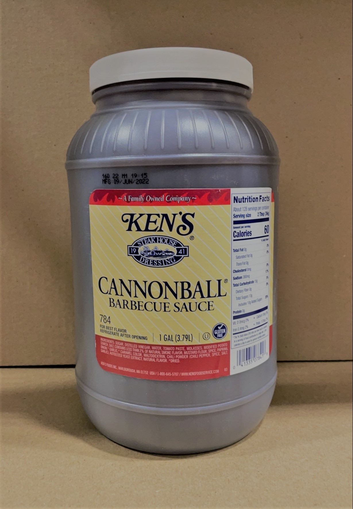 Ken's 784 Canonball BBQ Sauce 4/1gl