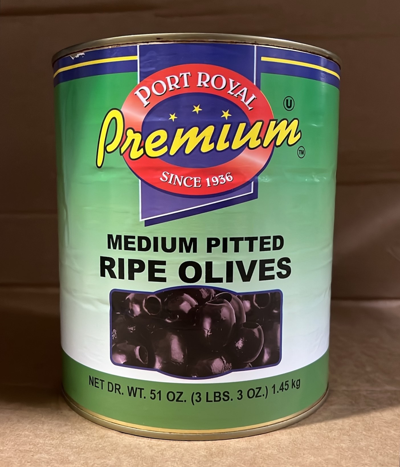 \Premium Med Pitted Olives Black 6/#10