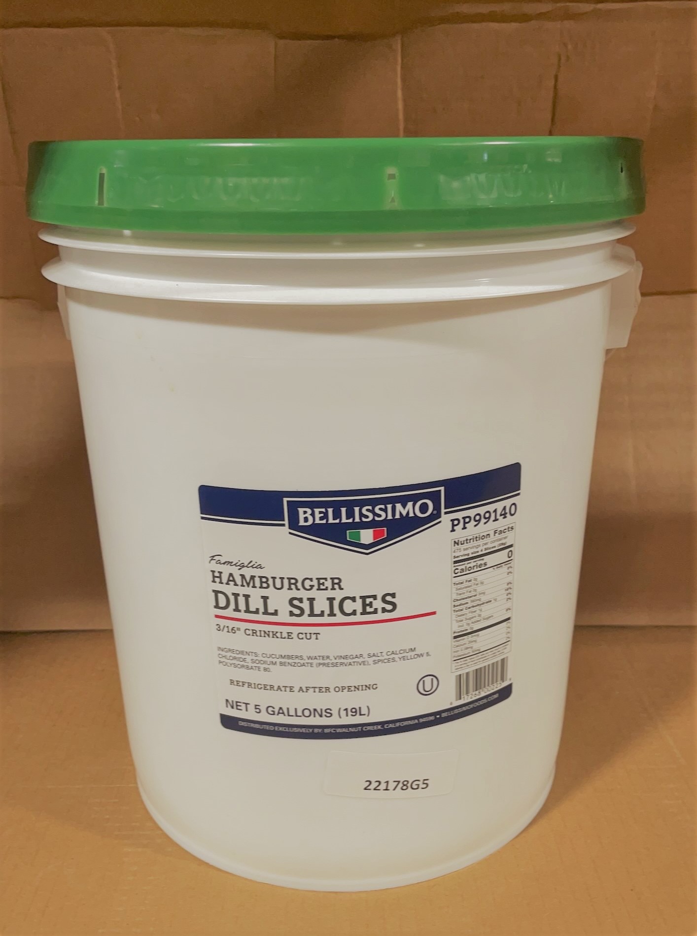 Bell 99140 Hamb Crinkle Pickle 3/16" 5gl