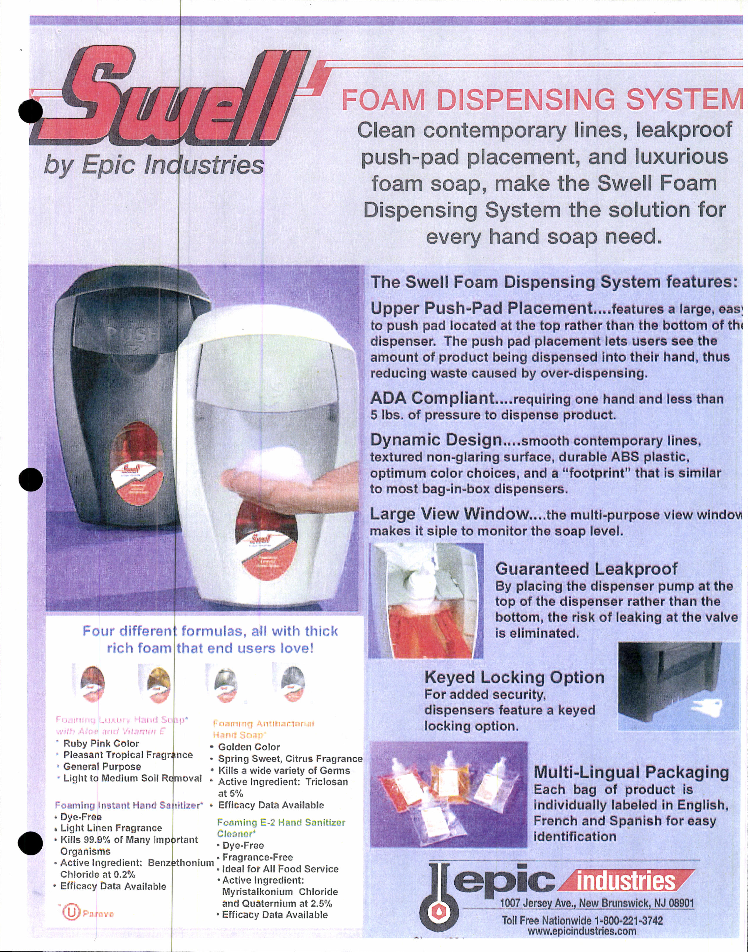 Dispenser DAA501501 Soap Foam Black 1ct