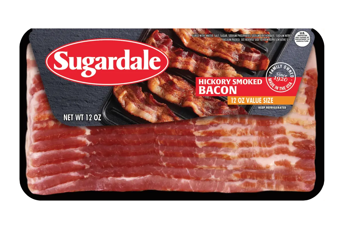 Sugardale 3526 LO Bacon 18-22 Smoked 15#